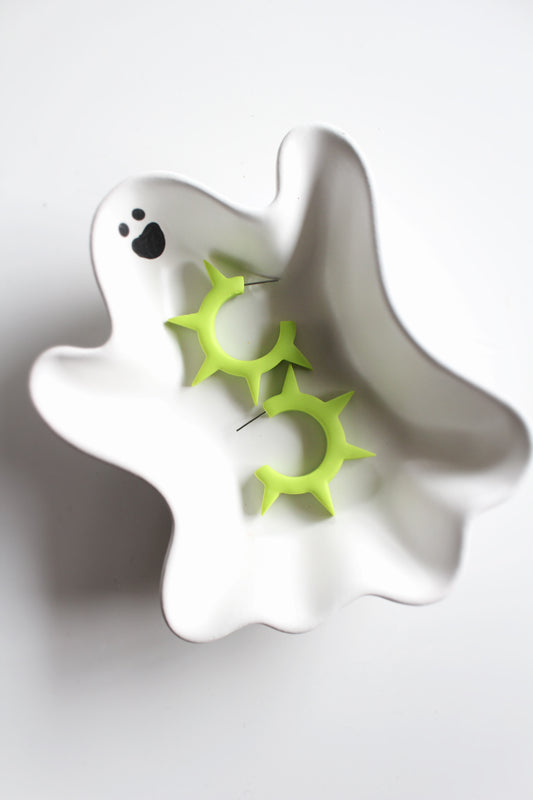 Spiky Hoops (Green)